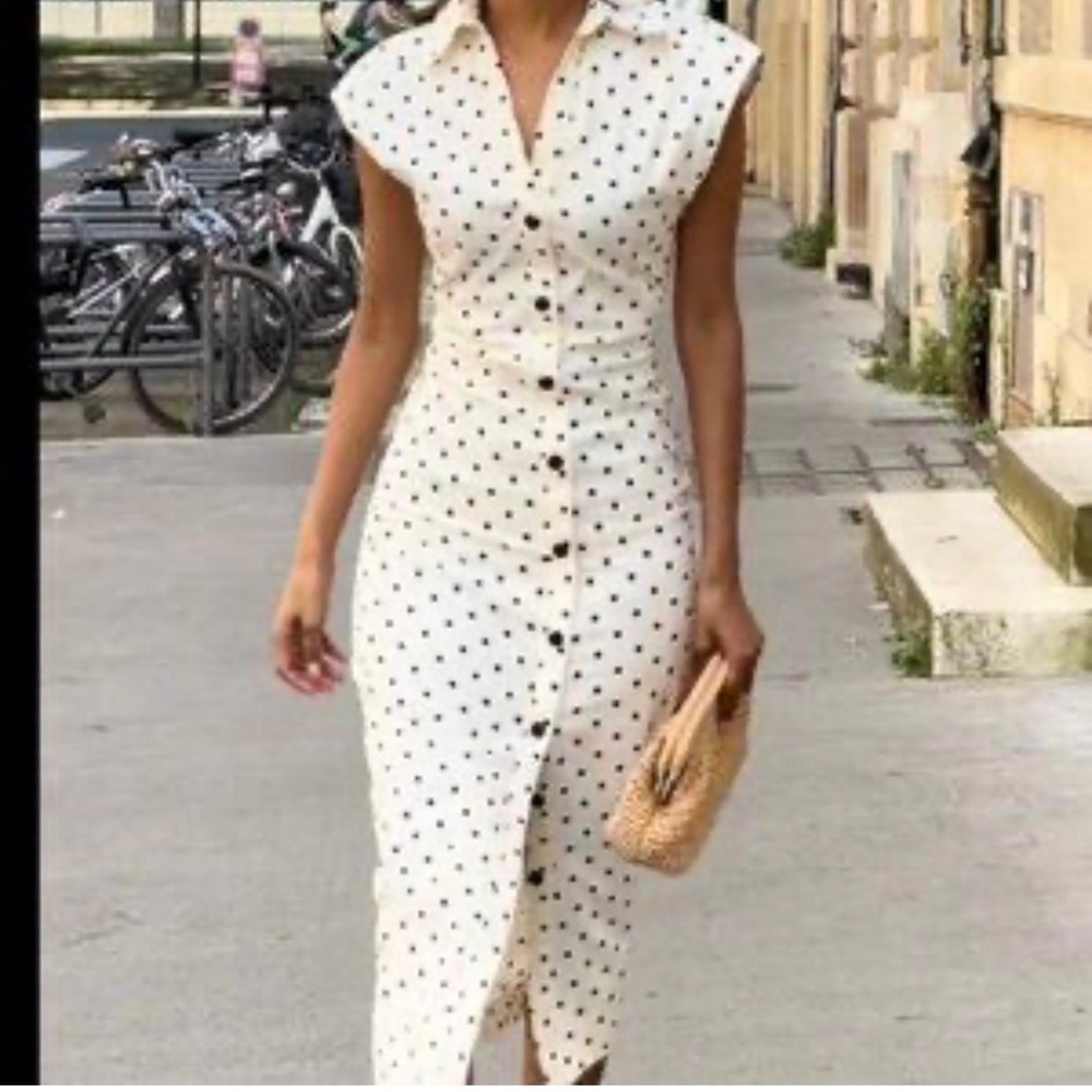 ISO!!!! Do not buy!!! Zara Polka Dot Button-Down Dress